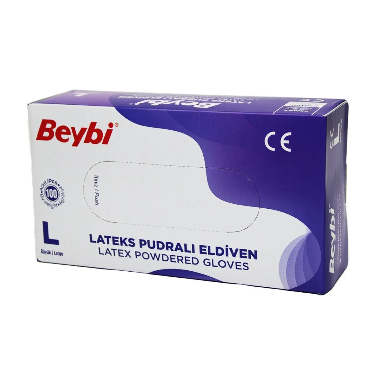 Beybi-Lateks-Pudrali-Eldiven-M-100lu